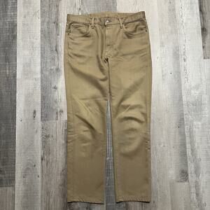 Edwin Jeans Japanese Cotton Twill Straight Leg Japan Mens Light Brown Pants 36